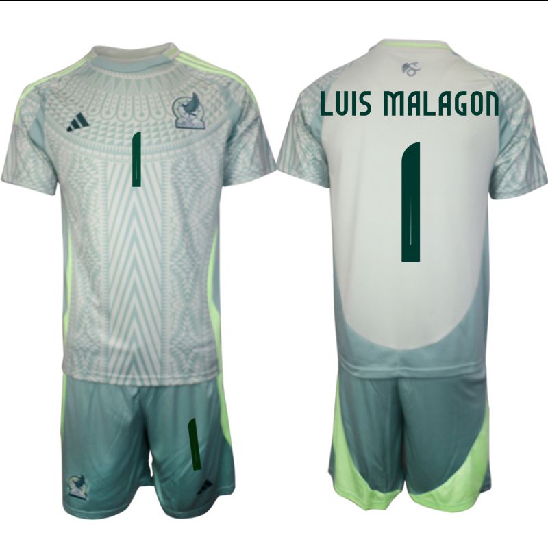 Men 2024-2025 Season Mexico away green #1 Soccer Jersey->mexico jersey->Soccer Country Jersey